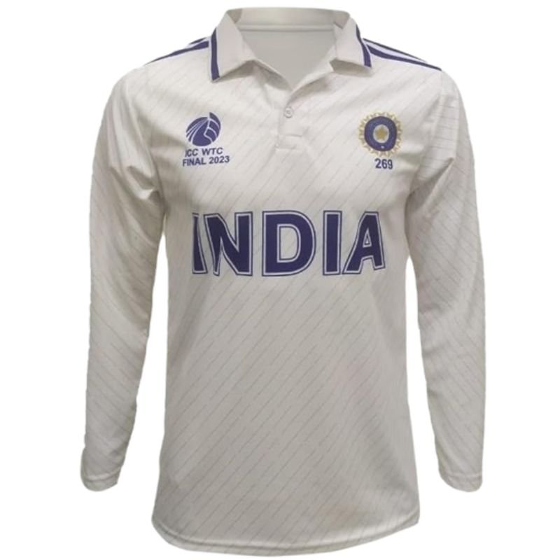 India Test Match WTC Jersey Full Sleeve