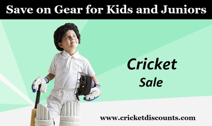 Cricket Sale: Save on Gear for Kids and Juniors