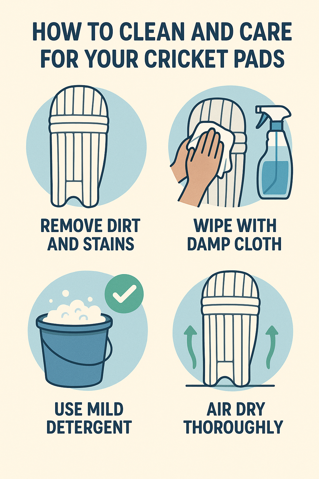 How to Clean and Care for Your Cricket Pads