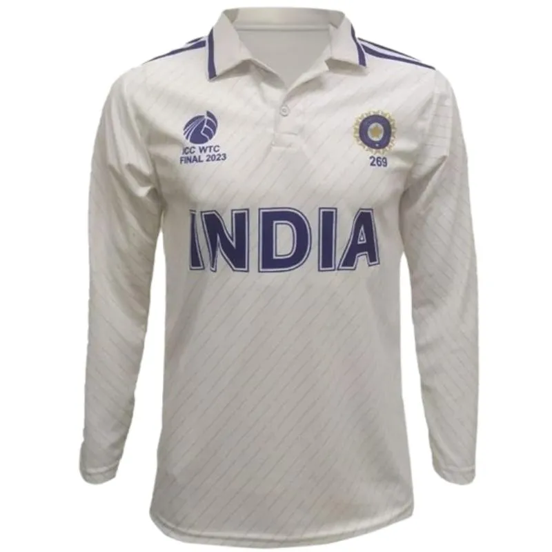 India Test Match WTC Jersey Full Sleeve